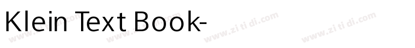 Klein Text Book字体转换